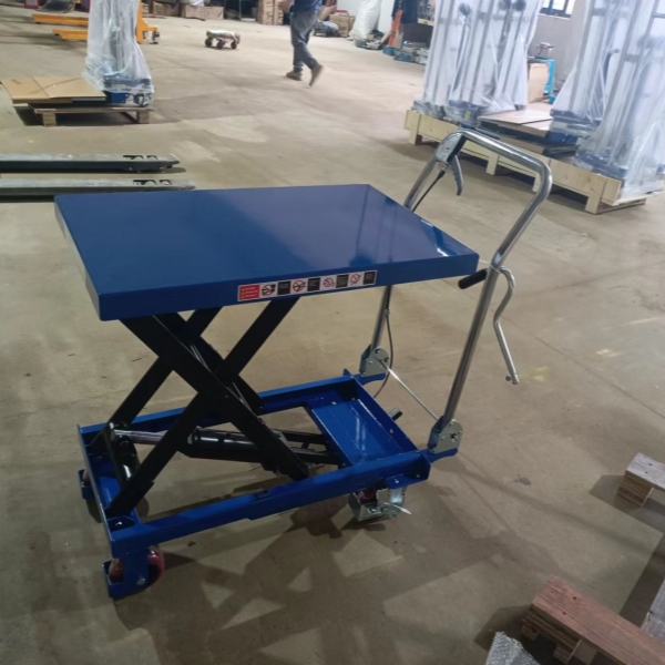 Hand Manual Office Factory Warehouse Carrier Movable Hydraulic Flat Lift Table Scissors Platform